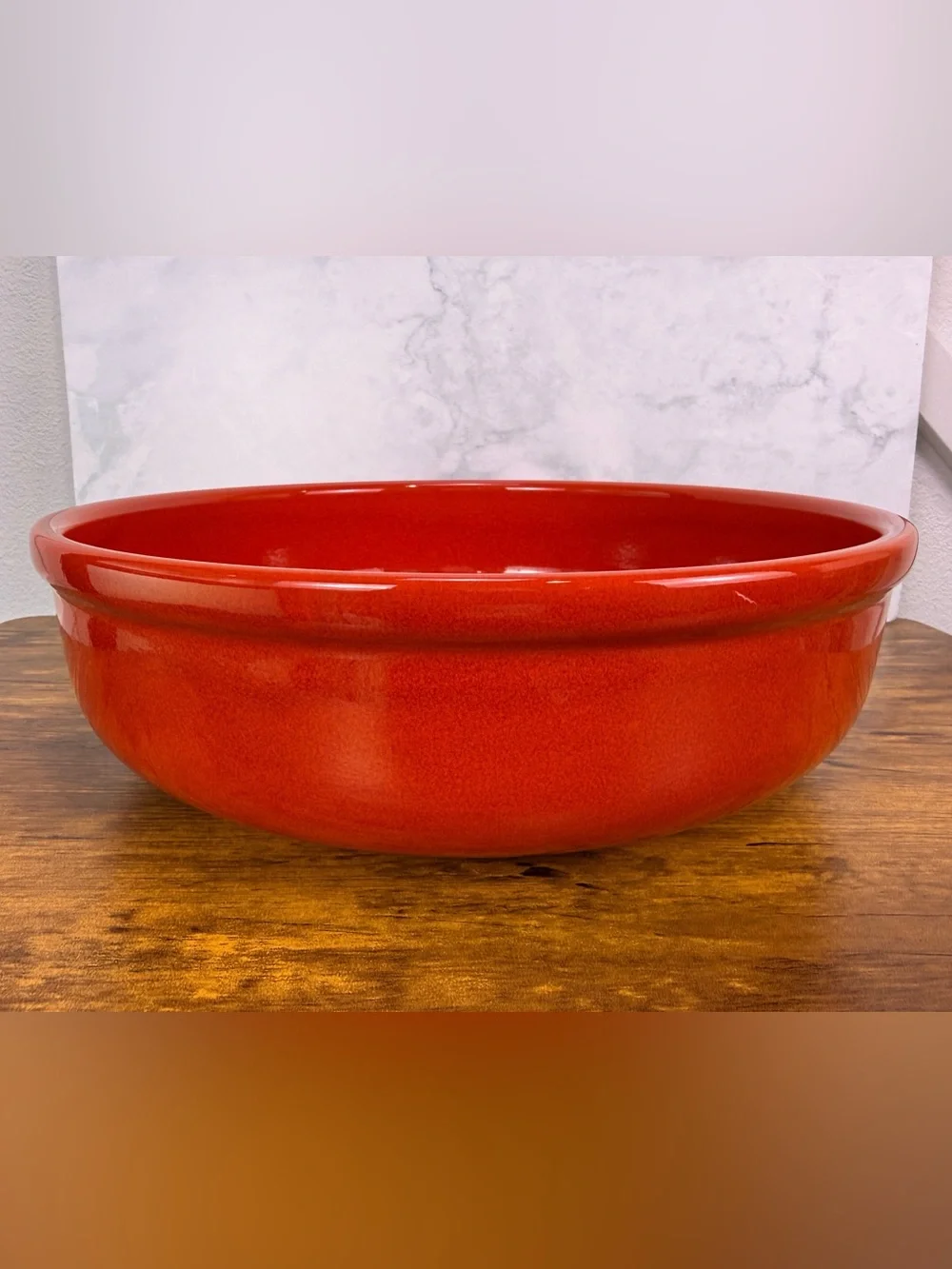 Vintage Waechtersbach West Germany 12.75” Christmas Tree Serving Bowl Red